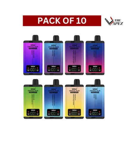 WGA Crystal Plus 20000 Puffs Disposable Vape 2-in-1 Flavours (Box of 10)