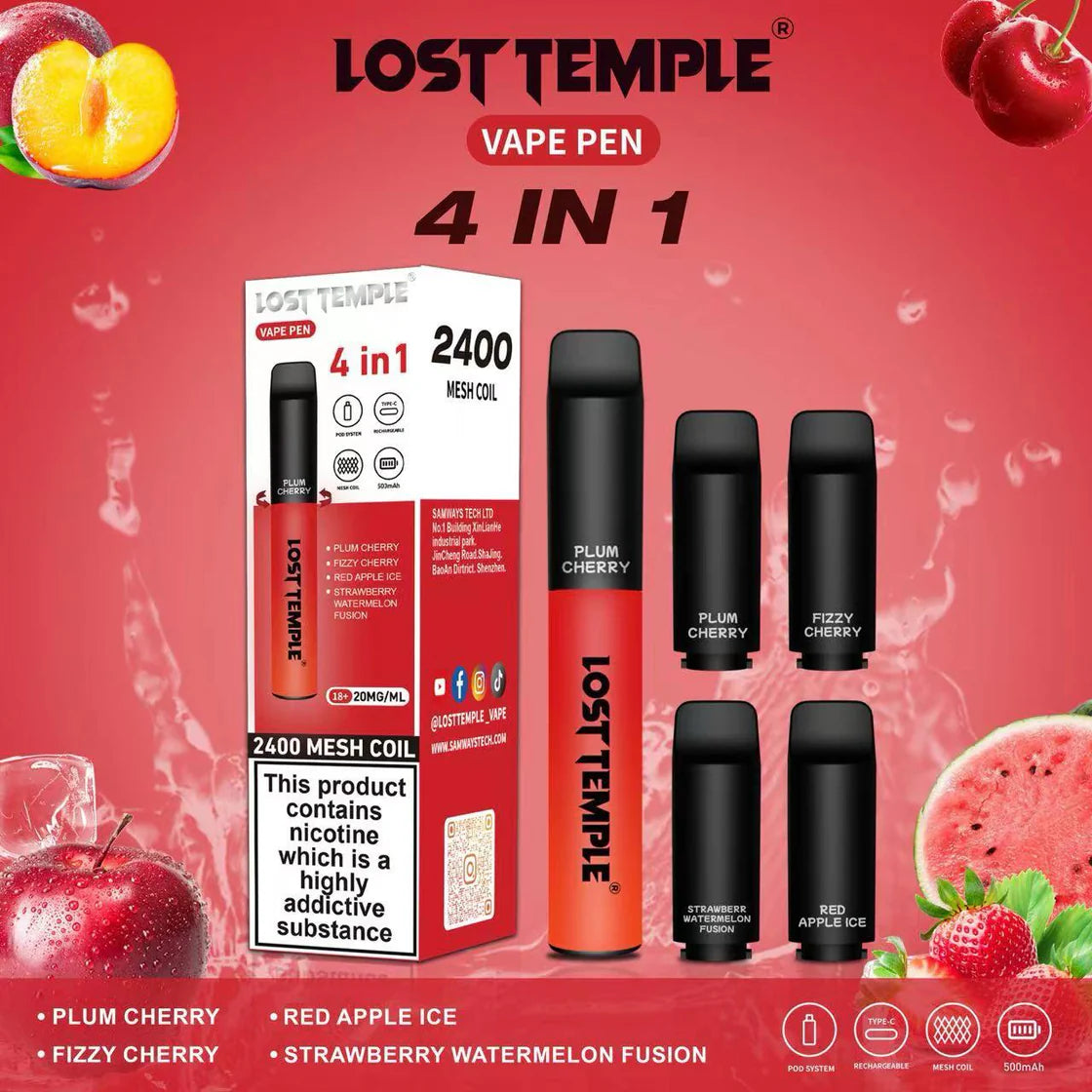 Lost Temple 2400 4 IN 1 Disposable Vape Pod Kit