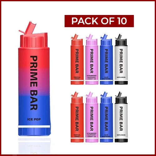 Prime Bar 8000 Disposable Vape (Pack Of 10)
