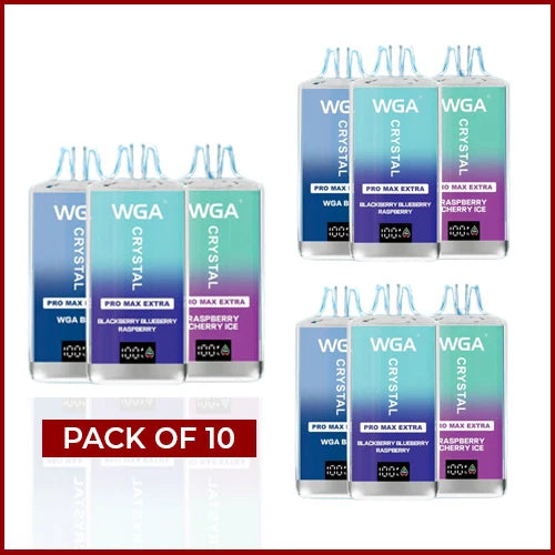 WGA Crystal Pro Max 15000 Puffs Disposable Vape (Pack of 10)