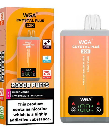 WGA Crystal Plus 20000 Puffs Disposable Vape Dual Flavours