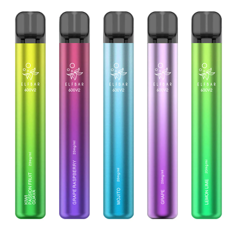 Elf Bar V2 600 Puffs Disposable Vape