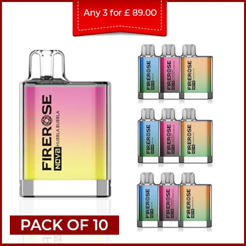 Elux Firerose Nova 600 Disposable Vape Puffs (Pack Of 10)