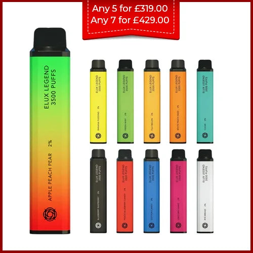 Elux Legend 3500 Puffs Disposable Vape (Pack Of 10)