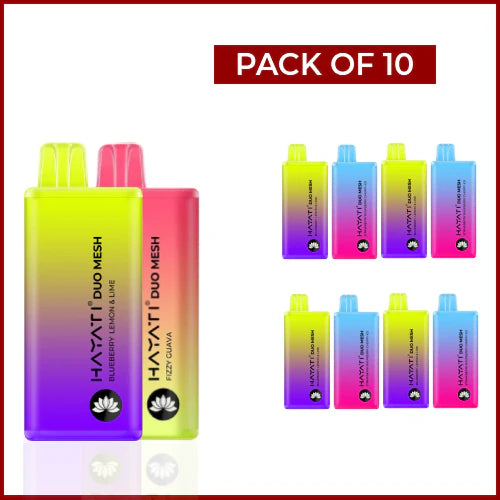 Hayati Duo Mesh 7000 Puffs Disposable Vape (Pack Of 10)