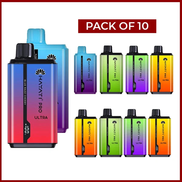 Hayati Pro Ultra 15000 Puffs Disposable Vape (Pack Of 10)
