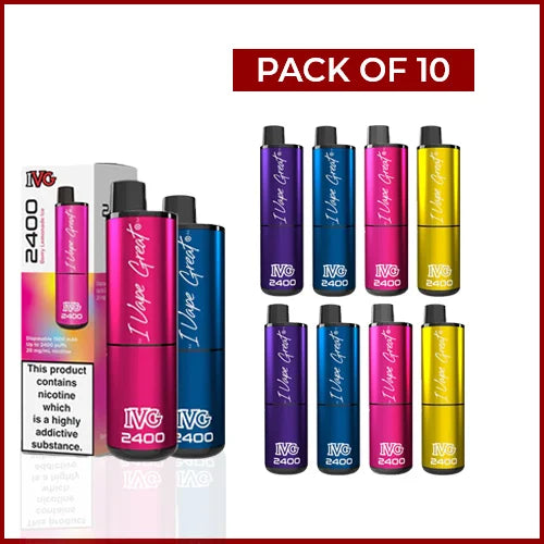 IVG 2400 Disposable Vape Puffs (Box Of 5)