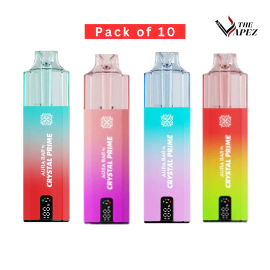 Aura Bar 10k Disposable Vape By Crystal Prime - Box of 10