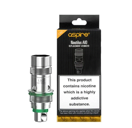 Aspire Nautilus AIO Nic Salt 1.8 Ohm Coils (Pack Of 5)