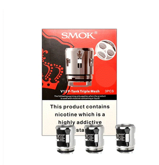Smok V12 Prince P-Tank Dual Mesh Coils - Pack of 3