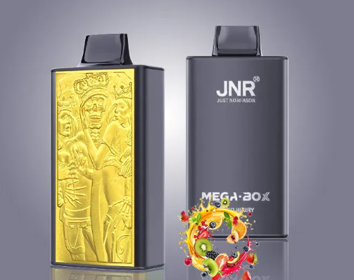 JNR Mega Box 25000 Puffs Disposable Vape UK, with Black  Colour having Mixed Berries Flavour.