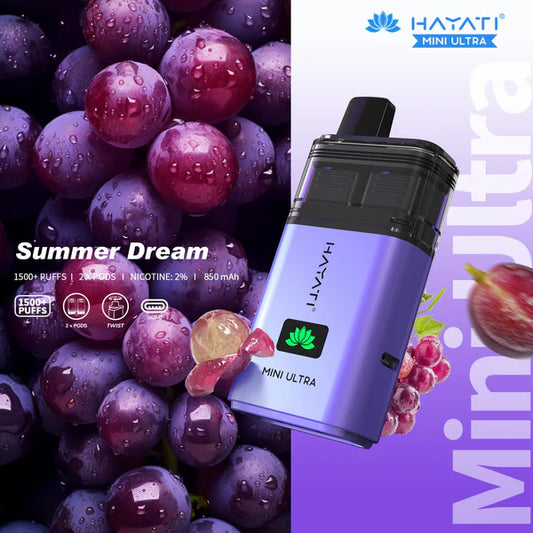 Hayati Mini Ultra Dual Pods Disposable Vape Box of 5