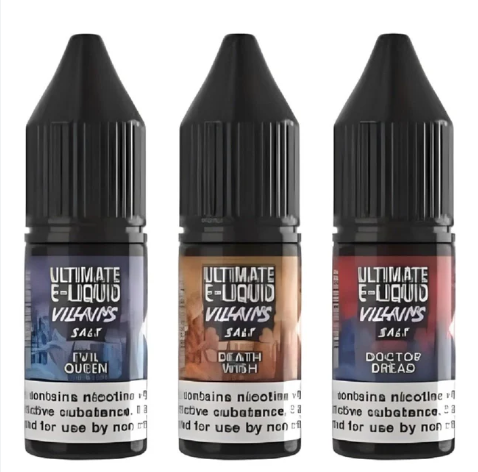 Ultimate E-Liquid Villains 10ML Nic Salt (Pack Of 10)